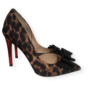 Betsey Johnson Leopard & Red Pumps